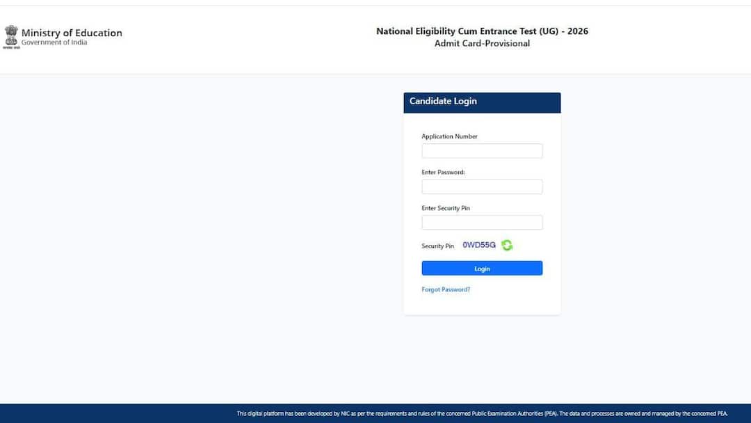 NEET city intimation slip 2026