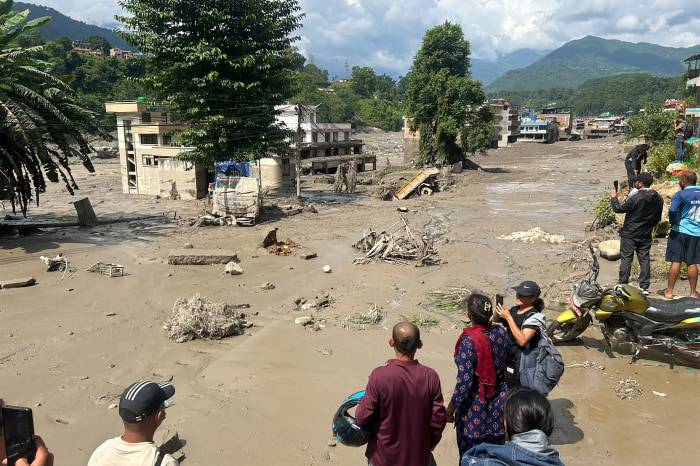 central Nepal floods flash floods
