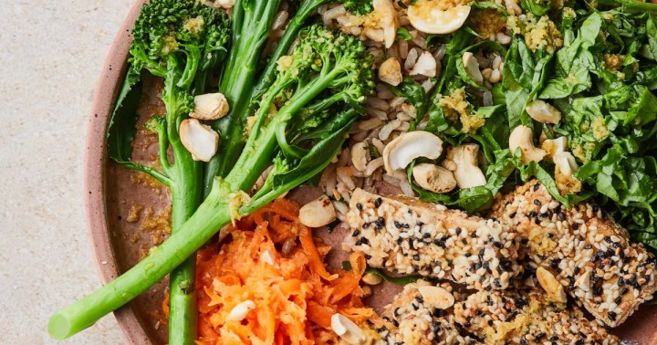 Sesame Crusted Tofu Bowls